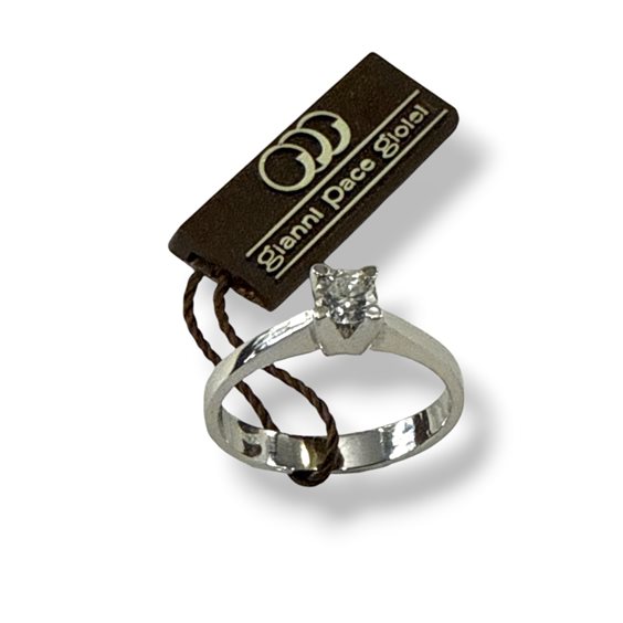 Ring Gianni Pace Woman Solitari in White Gold Diamante 0.27 Ct GPGSL16 - GPGSL16